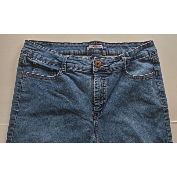 BandolinoBlu Bootcut Jeans Sz 16 Stella Embellished Back Flap Pockets Women's - Picture 3 of 13